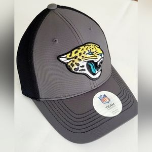 🏈 2022 Jacksonville Jaguars NFL Fitted Stretch Breathable Grey Hat Ball Cap